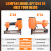 KAMSIN ST38 Concrete Nailer, 14 Gauge 3/4 Inch to 1-1/2 Inch Concrete Nail Gun/T Nailer/Air Brad Nailer for Truss Building, Concrete Brick Nailing and Hardwood