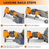 KAMSIN F32 Pneumatic Brad Nailer, 18 Gauge 3/8-Inch to 1-1/4-Inch nails, Compact Brad Nail Gun Air Power Finish Nailer for DIY Project, Upholstery