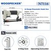 WOODPECKER N7116 Pneumatic Upholstery Stapler 22 Gauge 3/8 inch Crown