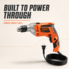 KAMSIN #050215 Power Drills, 220V, 600W High-Power Hammer Drill with Chuck, Electric Hand Drill for Home DIY