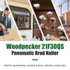 Woodpecker F30S Pneumatic Brad Nailer, 18 Gauge, 3/8-inch to 1-3/16-Inch (10mm-30mm)
