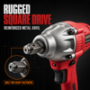 KAMSIN 1840 Cordless Impact Wrench, 18V 4.0Ah 21700 Lithium-Ion Battery, 0–3000 RPM High-Speed Motor, Reinforced Metal Anvil, Ergonomic Grip, for Scaffolding, Steel Structural Bolts, and Automotive Wheel Removal