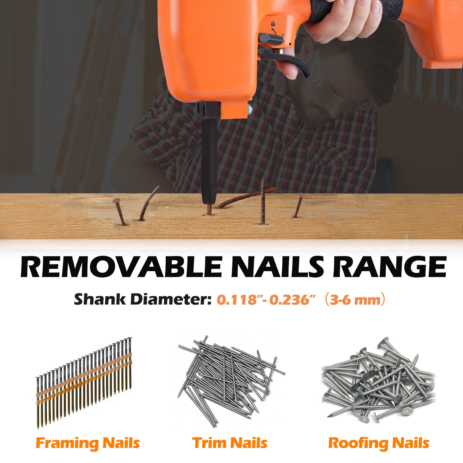 KAMSIN KT50 Air Nails Punch Nailer