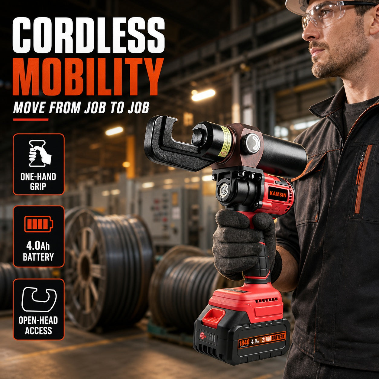 KAMSIN Cordless Hydraulic Pliers