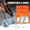 KAMSIN K-SC7E Pneumatic Long Nose Hog Ring Gun, 15 Gauge, 3/4-Inch Crown, 7.0-8.0mm Closing Diameter