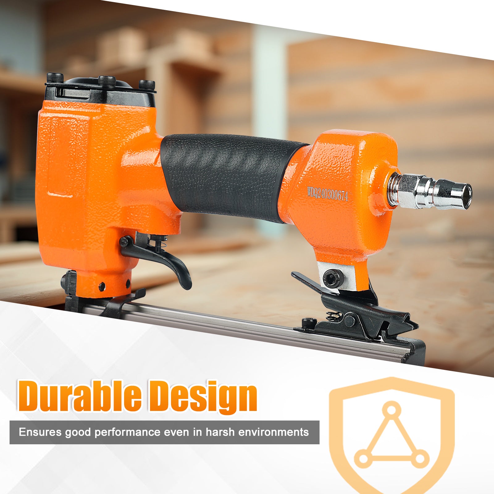 KAMSIN P625 Pneumatic Headless Pin Nailer, 23 Gauge, 1/2-Inch to 1-Inch (12 to 25mm)