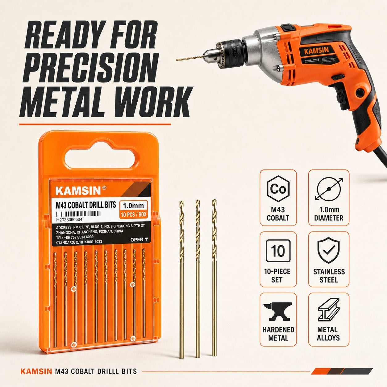 KAMSIN M43 Cobalt-containing Twist Drill Bits