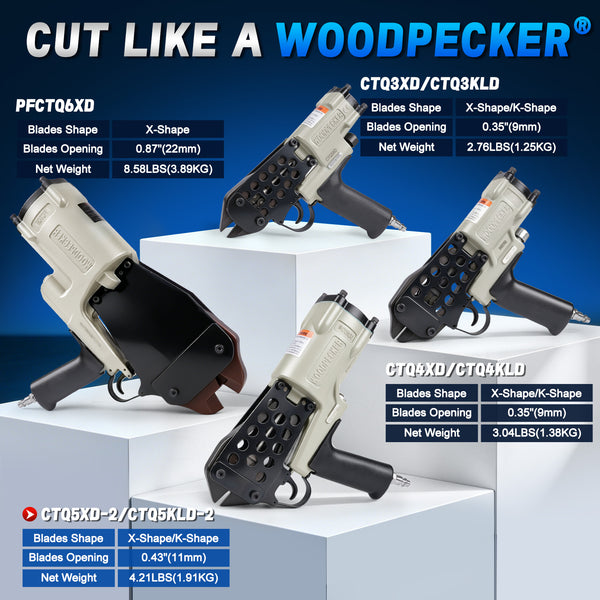 WOODPECKER CTQ5KLD Heavy-Duty Pneumatic Wire Cutter