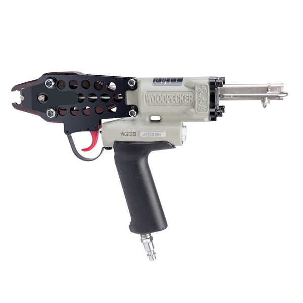 WOODPECKER V6C7CF52 15 Gauge 3/4-Inch Pneumatic Hog Ring Gun 5.2-5.8mm Closure Diameter with Stainless Steel Magazine