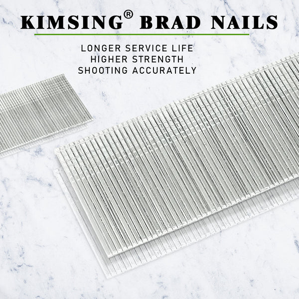 KIMSING 18 Gauge 1/2-inch (12mm) Brad Nails 5,000 PCS/ Box