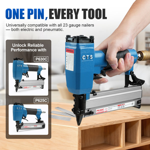 KIMSING 23 Gauge Headless Pin Nails 1/2-Inch to 1-3/8-Inch (12-35mm) Length