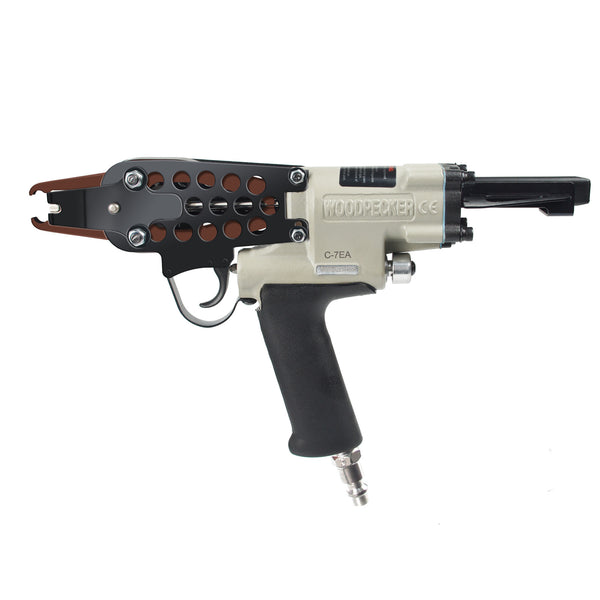 WOODPECKER C-7EA Pneumatic Hog Ring Gun, 15 Gauge, 3/4-Inch Crown, 7.0 mm Closing Diameter