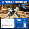 WOODPECKER C3 Pneumatic Coir Mattress Hog Ring Gun, 15 Gauge, 1-1/8-Inch Crown, 10.5mm Closing Diameter