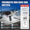 WOODPECKER V6C7EFA 15 Gauge 3/4-Inch Pneumatic Hog Ring Gun 7.5-8.3mm Closure Diameter with Stainless Steel Magazine