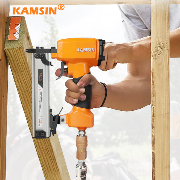 KAMSIN P625 Pneumatic Headless Pin Nailer, 23 Gauge, 1/2-Inch to 1-Inch (12 to 25mm)