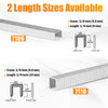 KIMSING 22 Gauge 71 Series 3/8'' Crown 1/4'' to 3/8'' (6-10mm) Leg Length Galvanized Upholstery Staples(10,000 PCS/Box)