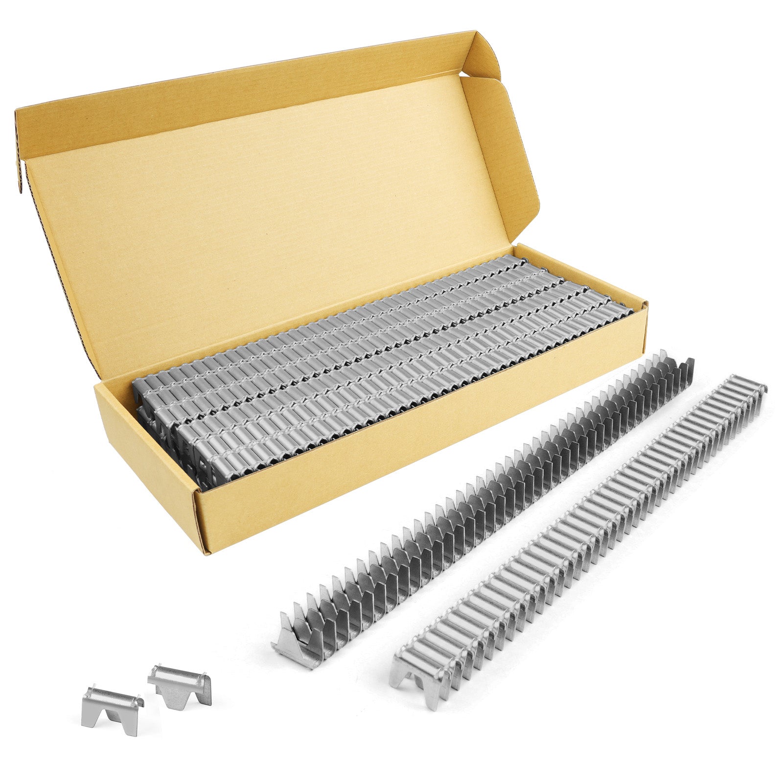 KIMSING CL-34 Galvanized Clinching Clips 960 PCS/Box Compatible with M85 Clinch Clipper Tool for Crab Pots, Lobster Traps, Wire to Wire Fastening