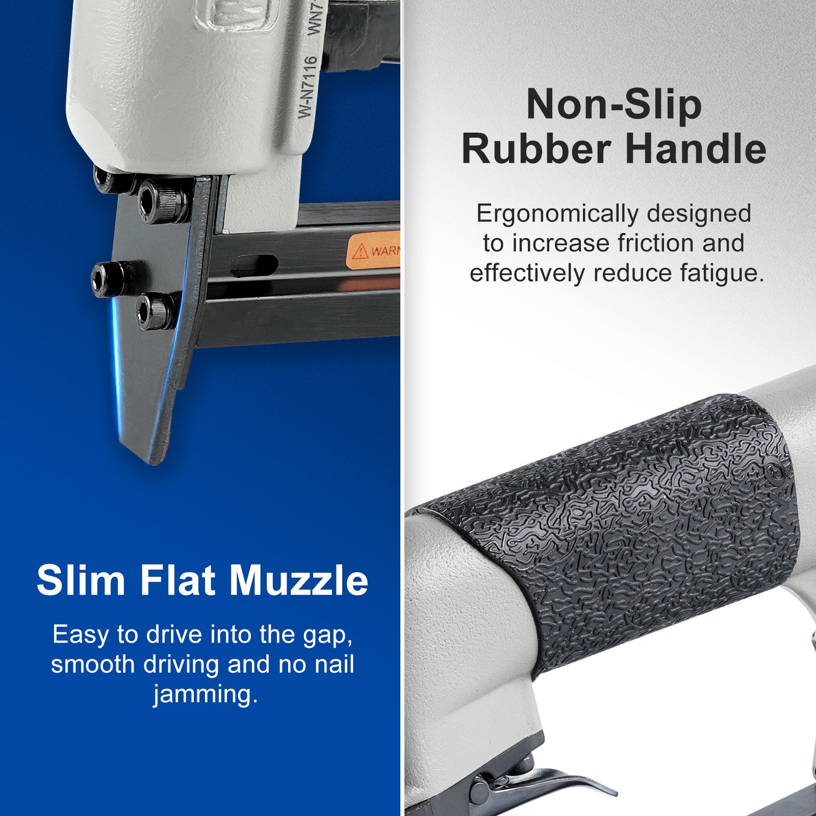 WOODPECKER N7116 Pneumatic Upholstery Stapler, 22 Guage Type 71, 3/8-Inch Crown