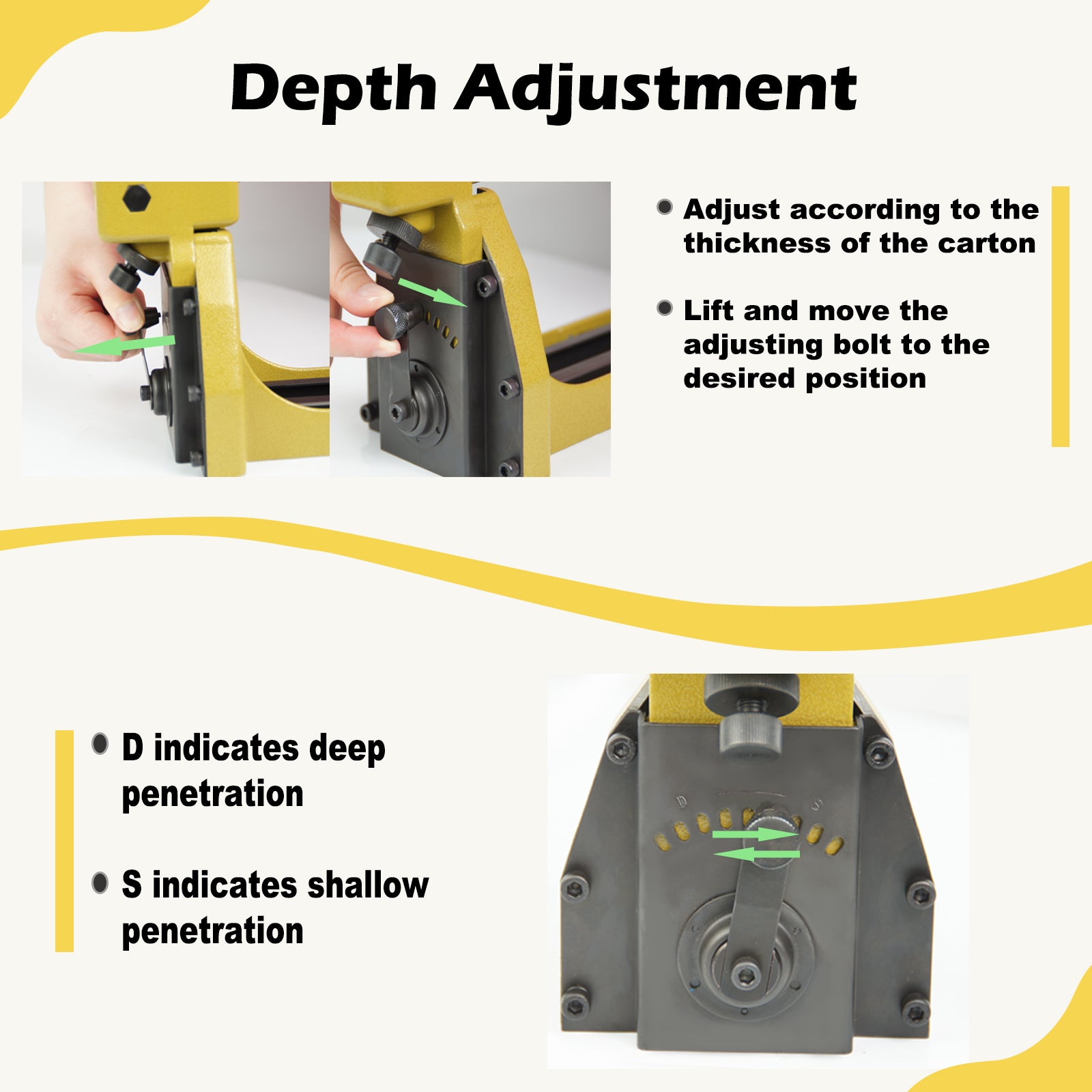 HB3515 Manual Carton Closing Stapler - 16 Gauge Staple Gun for Closing Corrugated Boxes, Folding Cartons - 34.7mm (1-3/8