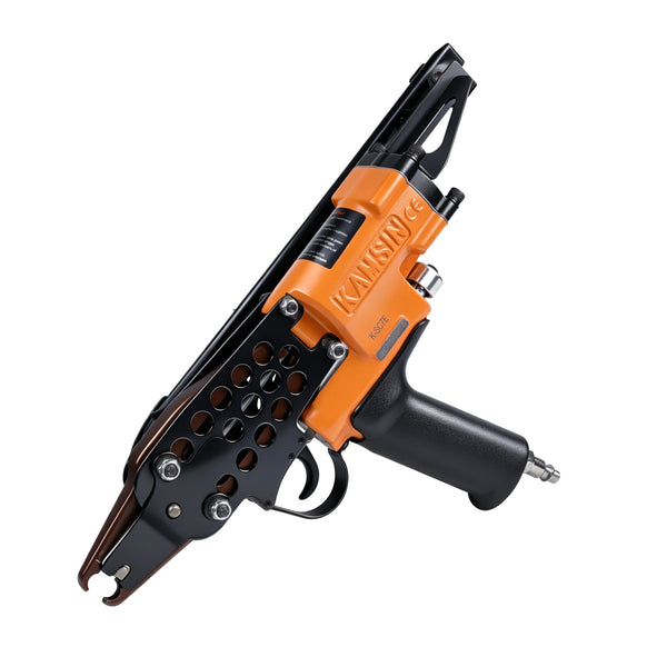 KAMSIN K-SC7E Pneumatic Long Nose Hog Ring Gun, 15 Gauge, 3/4-Inch Crown, 7.0-8.0mm Closing Diameter