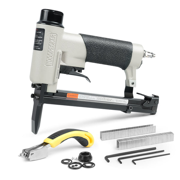 WOODPECKER HN8016 Pneumatic Upholstery Stapler, 21 Guage Type 80, 1/2-Inch Crown