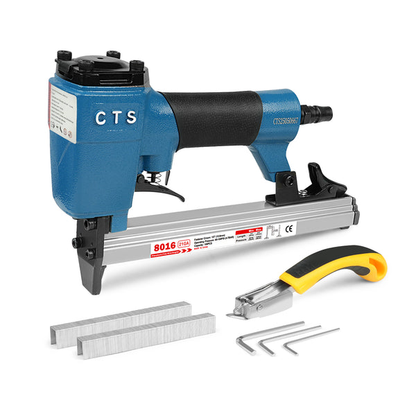 CTS 8016 Pneumatic Upholstery Stapler, 21 Guage Type 80, 1/2-Inch Crown