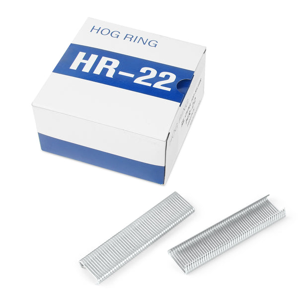 HR-22 15 Gauge 3/4'' Crown Galvanized D-Rings Hog Rings D Ring Staples for HR22 Hog Ring Plier D Ring Gun 1600 PCS/Box