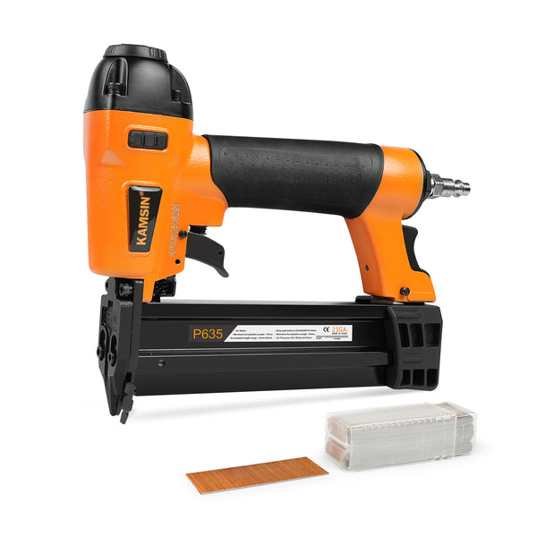 KAMSIN P635 Pneumatic Headless Pin Nailer, 23 Gauge, 1/2-Inch to 1-3/8-Inch (12 to 35mm)