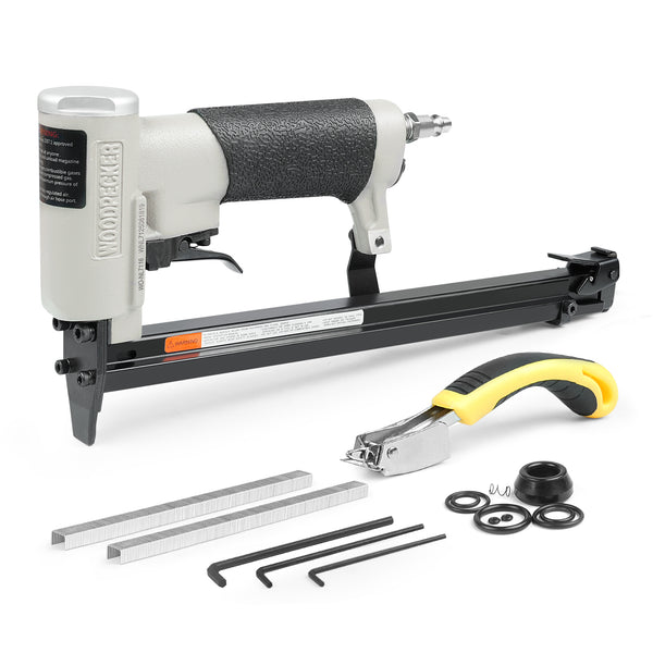 WOODPECKER NL7116 Pneumatic Upholstery Stapler, 22 Guage Type 71, 3/8-Inch Crown