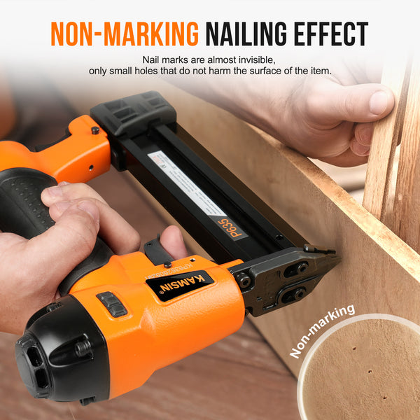 KAMSIN P635 Pneumatic Headless Pin Nailer, 23 Gauge, 1/2-Inch to 1-3/8-Inch (12 to 35mm)