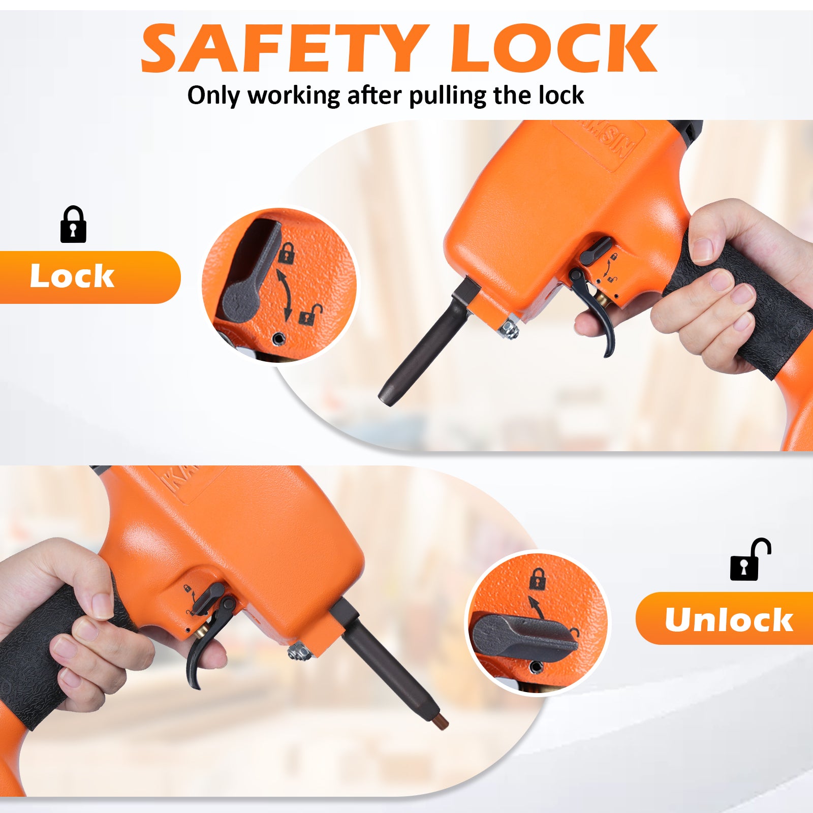 KAMSIN KT50 Air Nails Punch Nailer