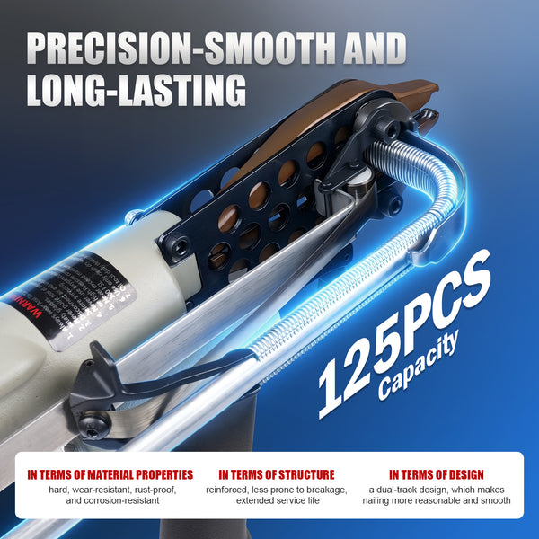 WOODPECKER V6C760F Pneumatic Hog Ring Gun, 1/2-Inch Crown, 3.0mm Closure Diameter
