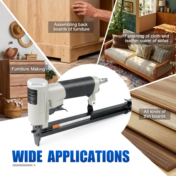 WOODPECKER NL7116 Pneumatic Upholstery Stapler, 22 Guage Type 71, 3/8-Inch Crown
