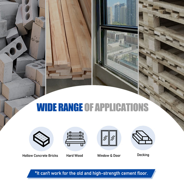 Woodpecker ST38H Pneumatic Concrete T Nailer, 14 Gauge, 3/4-Inch - 1-1/2-Inch (18mm-38mm)