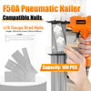 KAMSIN F50A Pneumatic Brad Nailer, 18 Gauge, 3/8-Inch to 2-Inch  (10mm-50mm)