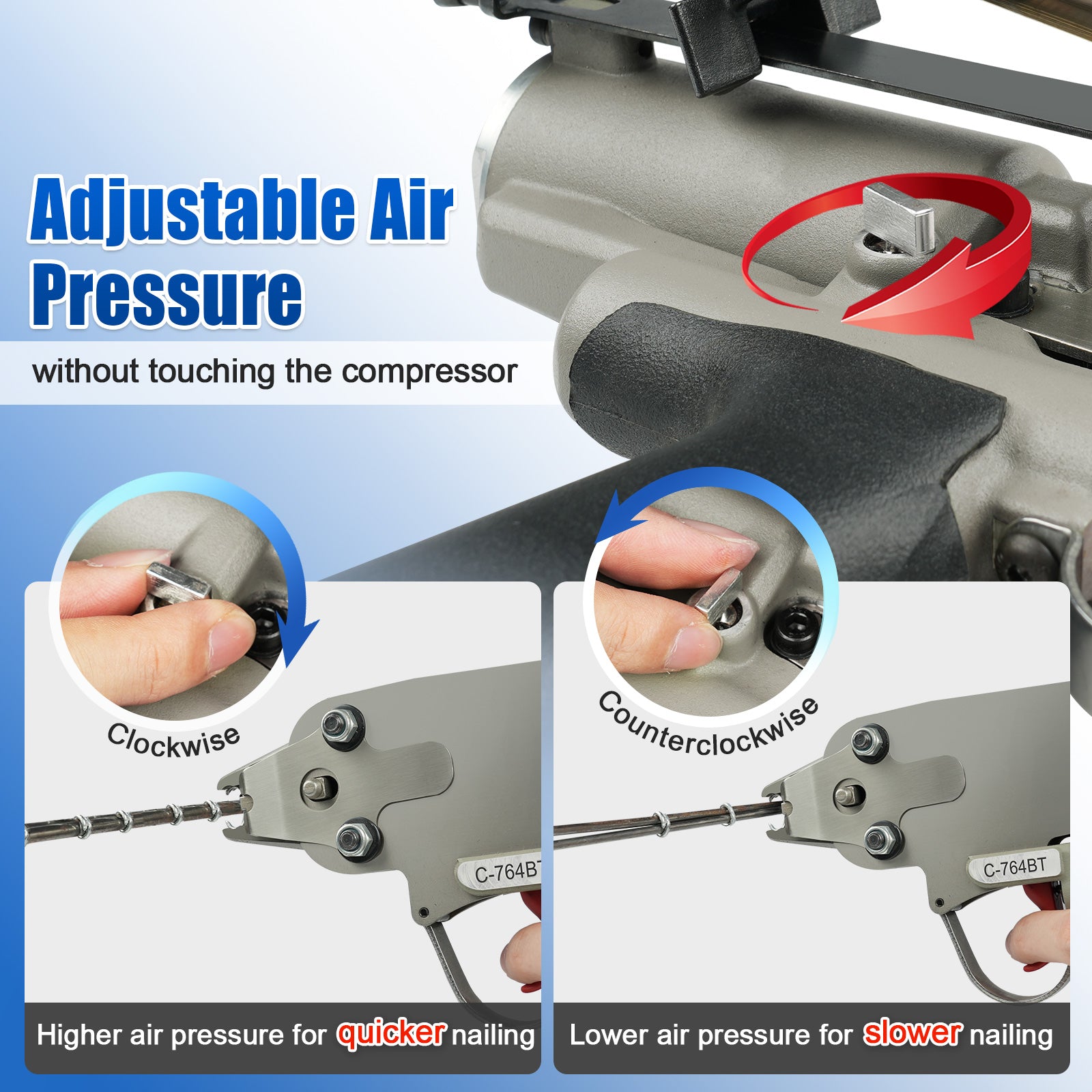 Woodpecker C-764BT 16 Gauge  1/2