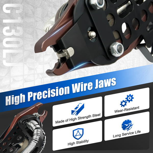 WOODPECKER C130L Heavy Duty Pneumatic Gabion Hog Ring Gun, 11 Gauge, 1-1/2-Inch Crown, 13.0-14.0mm Closing Diameter