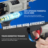 WOODPECKER V6C7EFA 15 Gauge 3/4-Inch Pneumatic Hog Ring Gun 7.5-8.3mm Closure Diameter with Stainless Steel Magazine