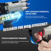 WOODPECKER V6C760F Pneumatic Hog Ring Gun, 1/2-Inch Crown, 3.0mm Closure Diameter