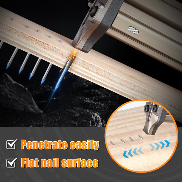 KIMSING 14 Gauge 3/4 inch - 2-1/2 inch (18mm-64mm) Length Concrete Nails 800 PCS/BOX, Concrete T-Nails for Concrete Nailers Smooth Shank