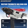 WOODPECKER V6C760F Pneumatic Hog Ring Gun, 1/2-Inch Crown, 3.0mm Closure Diameter