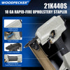 WOODPECKER 21K440S 18 Gauge 1/4-Inch Rapid-Fire Upholstery Stapler, Fits 1" to 1-5/8" Length Staples