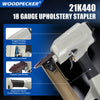 WOODPECKER 21K440 18 Gauge 1/4-Inch Upholstery Stapler, Fits 1" to 1-5/8" Length Staples