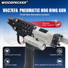 WOODPECKER V6C7EFA 15 Gauge 3/4-Inch Pneumatic Hog Ring Gun 7.5-8.3mm Closure Diameter with Stainless Steel Magazine