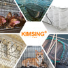 KIMSING SC7 15 Gauge 3/4'' Crown C-Rings Hog Rings  in 304 Stainless Steel & Galvanized Steel, Wire Fencing Staples, Fasteners for Hog Ring Tool, C Ring Plier, 1000 PCS/Pack & 10000PCS/Box