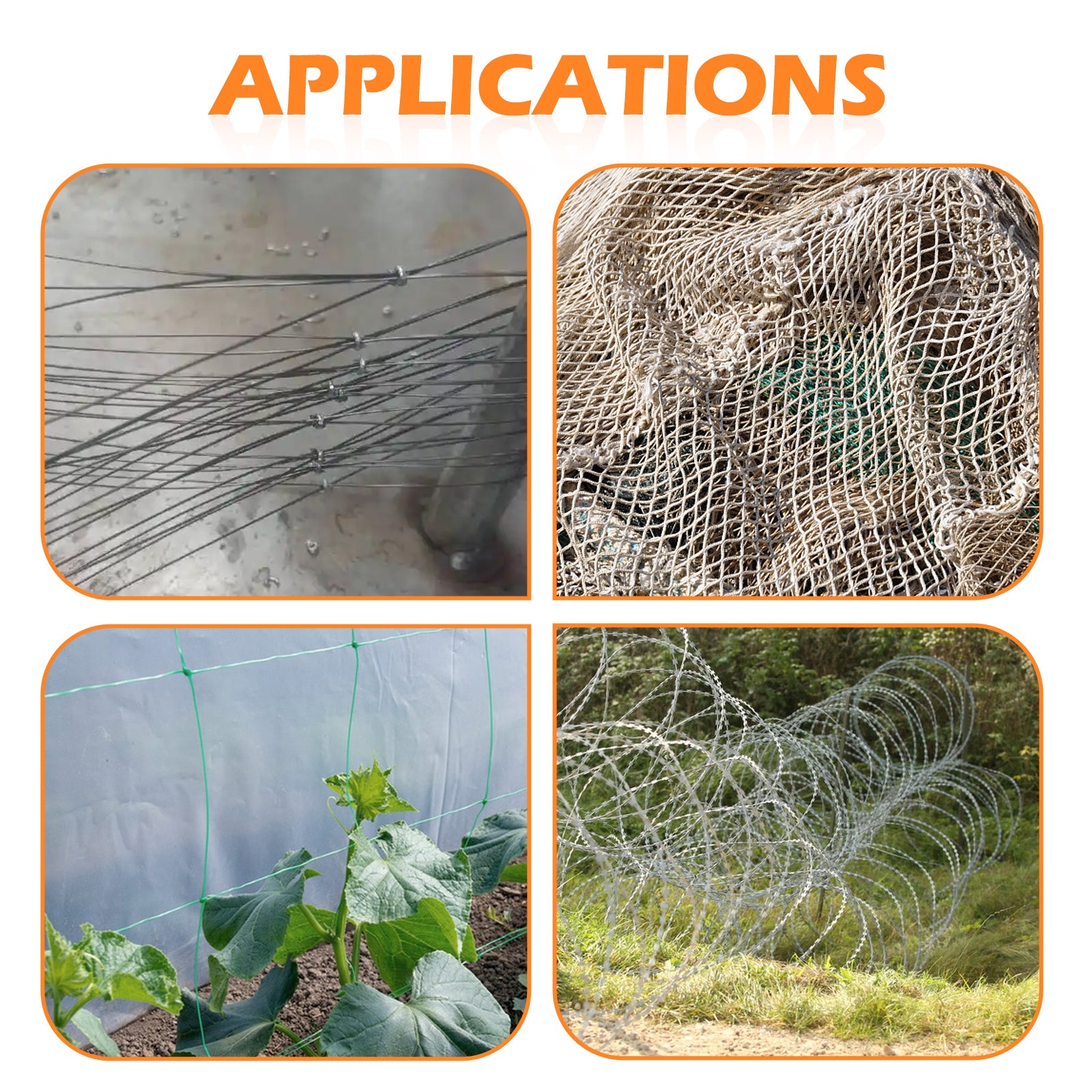 KIMSING C1214/C14 17 Gauge 11/32-Inch Crown Hog Ring Staples