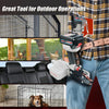 WOODPECKER eC7CT 15GA Cordless 20V 4.0Ah Electric Hog Ring Gun, 3/4-Inch Crown, 4.8-5.2mm Closure Diameter, Battery Powered C Ring Plier Tool for Fencing, Wire Cages