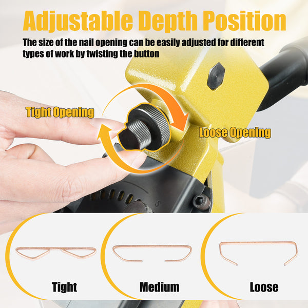 HB3518 16 Gauge 1-3/8 Inch Crown 3/4" （18 mm) Leg Manual Carton Box Closing Stapler