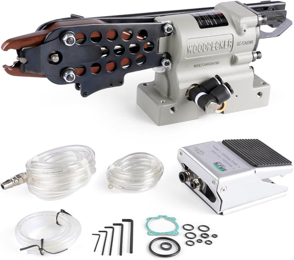 WOODPECKER QC-7CA52WR 15 Gauge 3/4-Inch Semi-Automatic Hog Ring Gun with Foot Pedal Control, 4.8 mm Closing Diameter, (Copy)