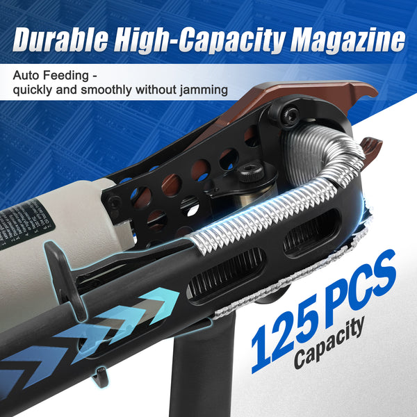 WOODPECKER C130L Heavy Duty Pneumatic Gabion Hog Ring Gun, 11 Gauge, 1-1/2-Inch Crown, 13.0-14.0mm Closing Diameter